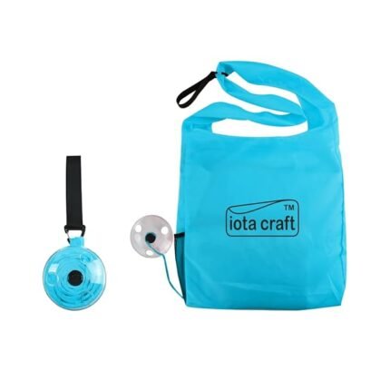 Roll Up Shopping Bag, Reusable Foldable Cross Body Grocery Bags Storage Organizer Portable Tote Shoulder Bag Lightweight Space Saving Disc Design Roll Up Bag